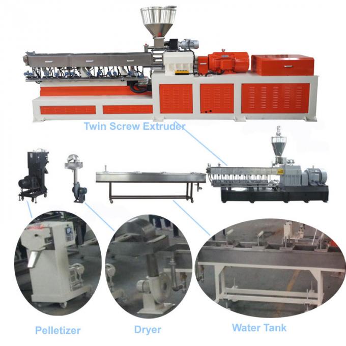 400-500kg/H Capacity Plastic Recycling Extruder For PET Bottle Recycled Material