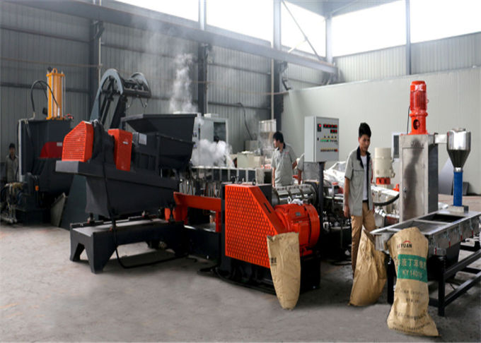 Delta Inverter Two Stage Extruder Plastic Pelletizing Line With 500-1000kg/H Capacity
