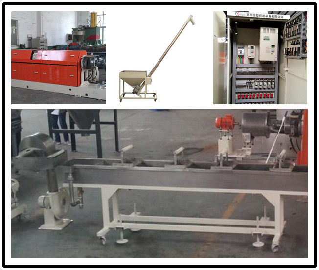 Pvc Granules Single Screw Extrusion Machine With Water Strand Auxiliary System